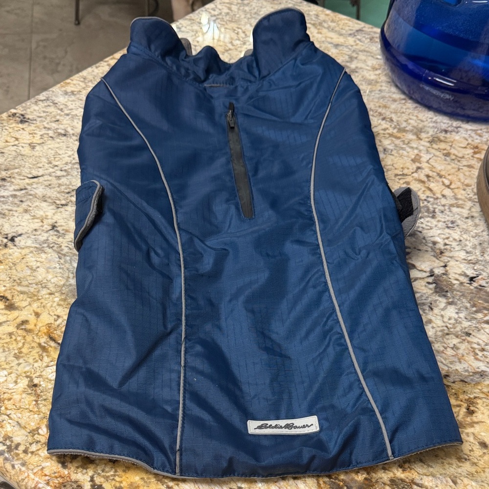 Eddie Bauer Navy Dog Vest with Reflective Trim